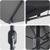  Vrtni suncobran Antracit 385 x 209 x 244 cm Poliester | shoptok.hr