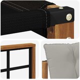  Set vanjskih sofa 4 kom. Prirodna i svijetlo siva | shoptok.hr