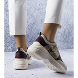 Gemre Beige sneakers with glitter inserts Béri | Shoptok.si