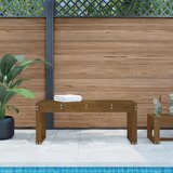 vidaXL Vrtna klop medeno rjava 110x38x45 cm trdna borovina Cene