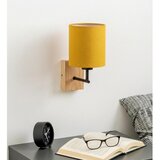  Brilagi - Zidna lampa NUBILA WOOD 1xE27/25W/230V hrast/crna/žuta | Eponuda.com