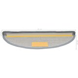  Otirači za stepenice 10 kom 65 x 21 x 4 cm sivi | shoptok.hr