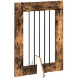  Vrata za pse s postoljem 6 pcs Dimljeni hrast 60 x 80 cm | shoptok.hr