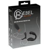 Vibrator za prostatu Cock Ring with RC Prostate Plug 54022800000, 9.5cm, Crni