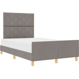 vidaXL Okvir za krevet Sivo-smeđa 120 x 190 cm tkanina | shoptok.hr