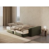 Micadoni Zelena raztegljiva sedežna garnitura iz tkanine bouclé 247 cm Jodie – Home | Shoptok.si