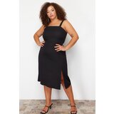 Trendyol Curve Black Slit Detailed Woven Dress | shoptok.hr