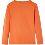  Dječja majica s dugim rukavima tamnonarančasta 140 | shoptok.hr