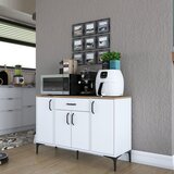 Hanah home JE136 - 3095 whitewalnut multi purpose cabinet Cene