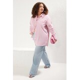 Trendyol Ženska košulja Tbbss25Ax00008, Roze Cene