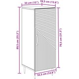  Kreveta Betonska siva 33 x 34,5 x 89,5 cm Konstruirano drvo | shoptok.hr