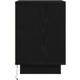 vidaXL Nočne omarice z LED svetili 2 kosa črne 38x34x50 cm | Shoptok.si