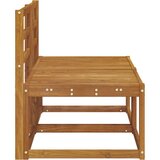  2 Komad Srednja sofa za van Čvrsto drvo akacije Prirodna | shoptok.hr