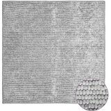  Tepih Siva 100 x 100 cm 100% poliester 3 mm Mogu se prati | shoptok.hr