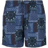 Urban Classics Patterned swimsuit shorts with navy scarf aop | Shoptok.si