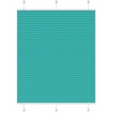 vidaXL Plisirana žaluzija petrolejno zelena 110x100 cm, širina blaga 109,4 cm, poliester, (5000298554) | Shoptok.si