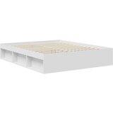  Konstrukcija postelje Bela 160 x 200 cm Konstruiran les, (5000121484) | Shoptok.si