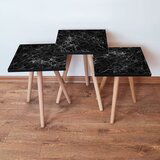 Hanah home 3Shp232 - black blackwhite nesting table (3 pieces) | ePonuda.com