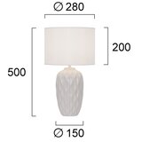  Stona lampa PINEAPLE 1xE27/40W/230V bela | Eponuda.com