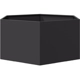  Vrtna sadilica crna šesterokutna 104 x 90 x 45 cm čelična | Eponuda.com