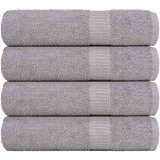 vidaXL Ručnici za kupanje 4 kom sivi 100x150 cm 360 gsm 100% pamuk | shoptok.hr