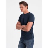Ombre Classic BASIC men's cotton T-shirt - navy blue | Shoptok.si