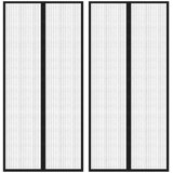  Zastori protiv insekata 2 kom s magnetima 220 x 110 cm crni | shoptok.hr