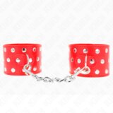 Kink Okovi Za Zapestje With Snap Fasten Red | Shoptok.si
