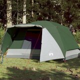 vidaXL Šator za kampiranje za 4 osoba zeleni 350x280x155 cm taft 190T Cijene