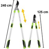  Teleskopske vrtne škare za rezidbu s neklizajućim ručkama 68-92 cm | shoptok.hr