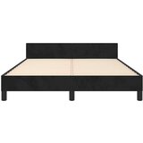  Posteljni okvir z vzglavjem črn 140x200 cm žamet, (20794735) | Shoptok.si