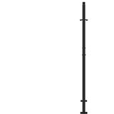  Vrtna vrata crna 100x150 cm čelični valoviti dizajn | shoptok.hr