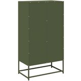 vidaXL Highboard Olive Green 68x39x123 cm Jeklo | Shoptok.si
