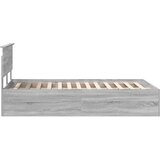  Krevetna konstrukcija s uzglavljem Siva Sonoma 135 x 190 cm | shoptok.hr