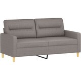  Dvosjed s ukrasnim jastucima smeđesivi 140 cm od tkanine | shoptok.hr