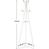 Modern Home samostojeća vješalica - Bijela/bukva | shoptok.hr