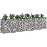  Gabionski uzdignuti krevet 2 pcs Srebrno 330 x 50 x 80 cm | shoptok.hr