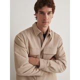 Reserved prešita srajčna jakna - bež | Shoptok.si