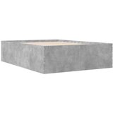  Posteljni okvir betonsko siv 140x190 cm inženirski les | Shoptok.si