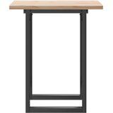  Blagovaonski stol O-oblika 60x60x75,5 cm od borovine i čelik | shoptok.hr