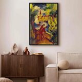  Slika - August Macke – Men on the Road by the Lake 60x90 U crnom drvenom okviru | shoptok.hr