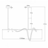 solea 7 visilica 50W 3000K crna  solea 7 visilica 50W 3000K crna Slike