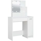  komplet toaletnih mizic z led lučkami bel konstruiran les, (20715466) | Shoptok.si