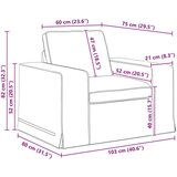 SOFA Kavč 2 pcs Črna Splošne dimenzije: 222 x 80 x 82 cm (Š x G x V), (5000143254) | Shoptok.si