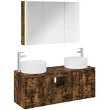  Set ormarića za kupaonicu 4 kom. Dimljeni hrast | shoptok.hr