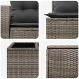  Set sofe 6 kom. Siva i tamno siva Poli Rattan i čelik | shoptok.hr