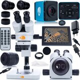 Rosfix Set Mikroskopov Mercury Pro – Trinocular Glava, 8" Curtain Camera, 7x-45x Zoom | Optika Visoke Kakovosti, (5000212286) | Shoptok.si