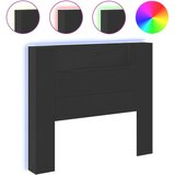 Maison Chic posteljno vzglavje - vzglavna omarica - nočna omarica led črna 120x16,5x103,5 cm, (21704128) Cene