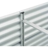  Vrtna sadilica od pocinčanog čelika 240 x 80 x 81 cm srebrna | Eponuda.com