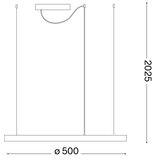 Ideal Lux led luster na sajli oracle slim LED/29W/230V 4000K preč. 50 cm crna | Eponuda.com